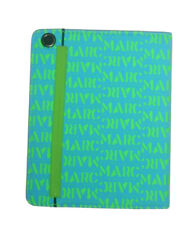 Marc Jacobs folio Ipad Case - Highlighter Blue with logo -hard shell -retail $98 picture