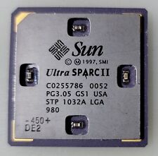 Rare Vintage Sun Ultra Sparc II STP1032A LGA Ceramic Processor Gold/Collection picture