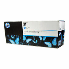 Genuine HP 81 Cyan 680ml Dye Ink C4931A DesignJet 5000 5500 (Retail Box) picture