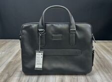 TUMI HARRISON Sycamore Slim Briefcase Black Leather 100% Cowhide Leather picture