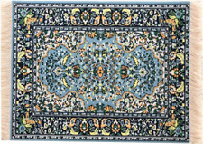 Beautiful Blue Oriental Rug Mousepad - Oriental Carpet Computer Mousemat Miniatu picture