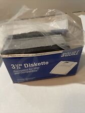 Quill 3.5” HD 1.44MB Diskettes - Lot of 44 - IBM Formatted - Black - NOS picture