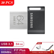 30PCS Samsung FIT Plus Tiny UDisk 64GB USB 3.1 Flash Drive Memory Thumb Stick picture