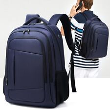 17 Inch Men Laptop USB Charger Backpack Business Oxford Travel School Bag Women picture