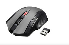 Gray Super Personalized Wireless Mouse 2.4Ghz USB Gaming Mouse  picture
