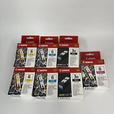 Five Genuine Canon BCI 7 Ink Cartridges Brand New EXPIRED Yellow Cyan Black Mag picture