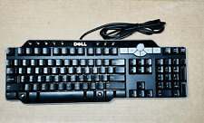 Dell SK-8135 USB QWERTY Wired Mechanical Keyboard Black Authentic 2 USB Ports picture