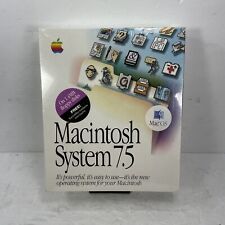 NOS Vintage 1994 Macintosh System 7.5 Apple Computers Floppy Disk Set NEW SEALED picture