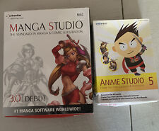 🔥Manga Studio 3.0 Debut for Mac & Anime Studio 5💥FACTORY SEALED💥boxes Bent🔥 picture