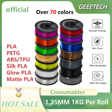 Geeetech 3D Printer Filament 1.75mm 1kg PLA/ABS/PETG/TPU/Silk PLA/Glow PLA US picture