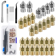 42Pcs 3D Printer Extruder Nozzles Kit FOR MK8 Hotend Brass Printing Nozzles  ☘ picture