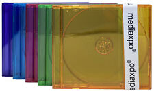 STANDARD Assorted Clear Color CD Jewel Case Lot picture