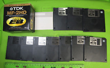 TDK MF-2HD Micro Floppy Disks Storage Double Sided Super EB 1 box of 10 NOS picture