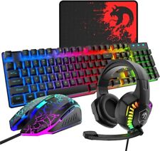 Wired Gaming Keyboard and Mouse Headset Combo,Over Ear Headphone with Mic picture
