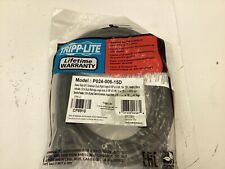 (QTY 1) Tripp Lite P024-006-15D 6 ft Extension Cord Right-Angle FAST SHIPPING picture