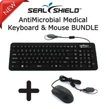 Seal Shield Silicone Backlit Medical Keyboard S106G2 with Mouse (Black) picture