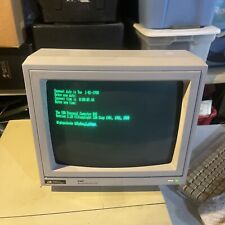 MONITOR TESTED WORKING green  MONOCHROME apple atari component rca video in picture