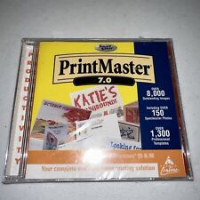 New, Sealed PRINT MASTER 7.0; DESKTOP PRINTING - GREETING CARDS, ETC. WIN 95/98 picture