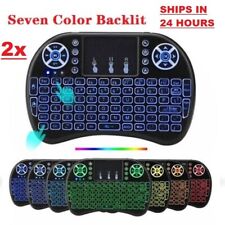 2.4gHz_Backlit Mini Wireless Handheld Keyboard Mouse Touchpad - 7 COLOR -2 pack picture