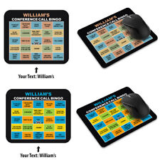 Personalized Name Text Conference Call Bingo Rectangle MousePad Computer Laptop picture