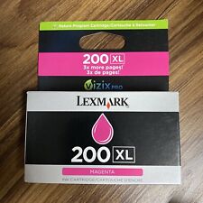New Genuine Lexmark 200XL Magenta Ink Cartridge 14L0176 Sealed Lexmark Carton picture