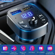 Bluetooth 5.0 Wireless Handsfree Car FM Transmitter MP3 Player 2 USB Charger Kit picture