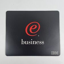 🔥Vintage IBM E Business 90s Computer Systems Black Mouse Pad Mat NOS🔥 picture