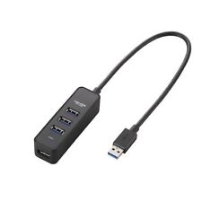 ELECOM hub black U3H-T405BBK USB3.0 4-port bus-powered magnet F/S w/Tracking# picture