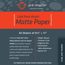 Promaster Fine Art Cold Press Bright Matte Paper 13
