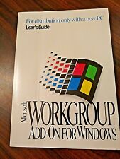 User's Guide / Manual For Microsoft Workgroup Add-On For Windows picture