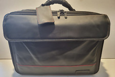 Deluxe Targus Leather Laptop Computer Messenger Bag Black Model # CL 85 picture