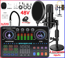 For TikTok Live Broadcast Studio Recording Kit Podcast Condenser Microphone Kit picture