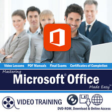 Learn Microsoft ACCESS EXCEL WORD OUTLOOK 2016 2013 Training DVD-ROM Tutorial picture