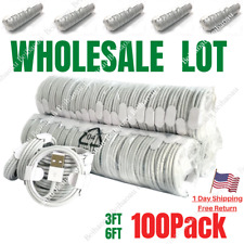 100X Bulk Lot Fast Charger Cable 3Ft 6FT For Apple iPhone 13 11 Pro 8 7 6 5 Cord picture