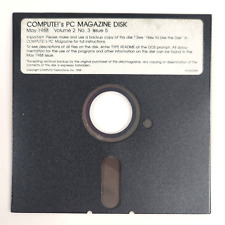 COMPUTE'S PC Magazine Disk Vol 2 No 3 Issue 5 Vintage Software 5.25 Floppy Disk picture