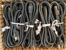 LOT OF 30 KETTLE END POWER CORDS 6 FT. COMPUTERS  MONITORS PRINTERS US 3 PRONG picture