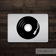 Record Player - Mac Apple Logo Laptop Vinyl Decal Sticker Macbook DJ Turntable picture