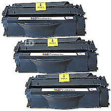 LD Products Compatible Toner Cartridge Replacement HP 53A Q7553A (Black, 3PK) picture