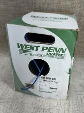 West Penn Wire 254245EZBL 1000 White 25245 cable - Open Box 572 feet -Blue Cat5e picture