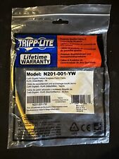 Lot Of 50 - Tripp Lite N201-001-YW Cat6 Gigabit Yellow Snagless Patch Cable 1ft picture