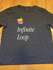APPLE logo Infinite Loop T-Shirt 2XL Black XXL  Cupertino HQ Store Macintosh Mac picture