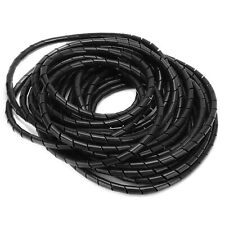 Spiral Wire Wrap Cord Flexible Cable Organizer Management Black Φ8mm 10 Mete BEL picture