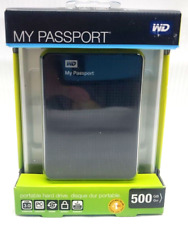 WD My Passport WDBKXH5000ABK Portable Hard Drive 500 GB USB 3.0 Sealed New picture
