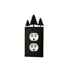 Village Wrought Iron EO-20 Pine Trees Outlet Cover picture