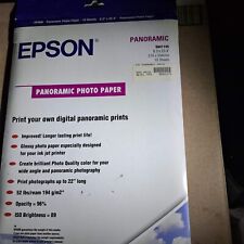 NEW Sealed Epson Panoramic Photo Paper 8.3” x  23.4”  10 Sheets S041145 NIP  picture