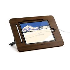 Bamboo iPad Drawing Stand - Portable & Adjustable 5 Angles Laptop Stand Riser... picture