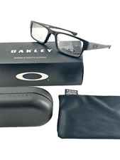 Oakley NEW Airdrop Satin Black Rectangle Frames 51-18-143 Eyeglasses OX8046 Set picture