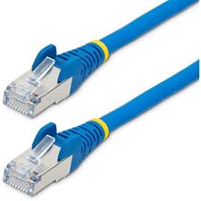StarTech.com 8ft CAT6a Ethernet Cable, Blue Low Smoke Zero Halogen [LSZH] 10 GbE picture