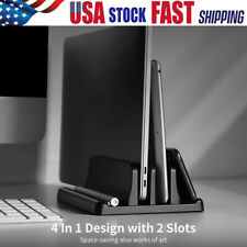Vertical Laptop Stand Holder for Macbook Air Pro Tablet Desktop Stand Dock USA picture