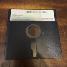 Vintage Microsoft Works Disk 5 Spell & Thesaurus (1987-1989) 5.25